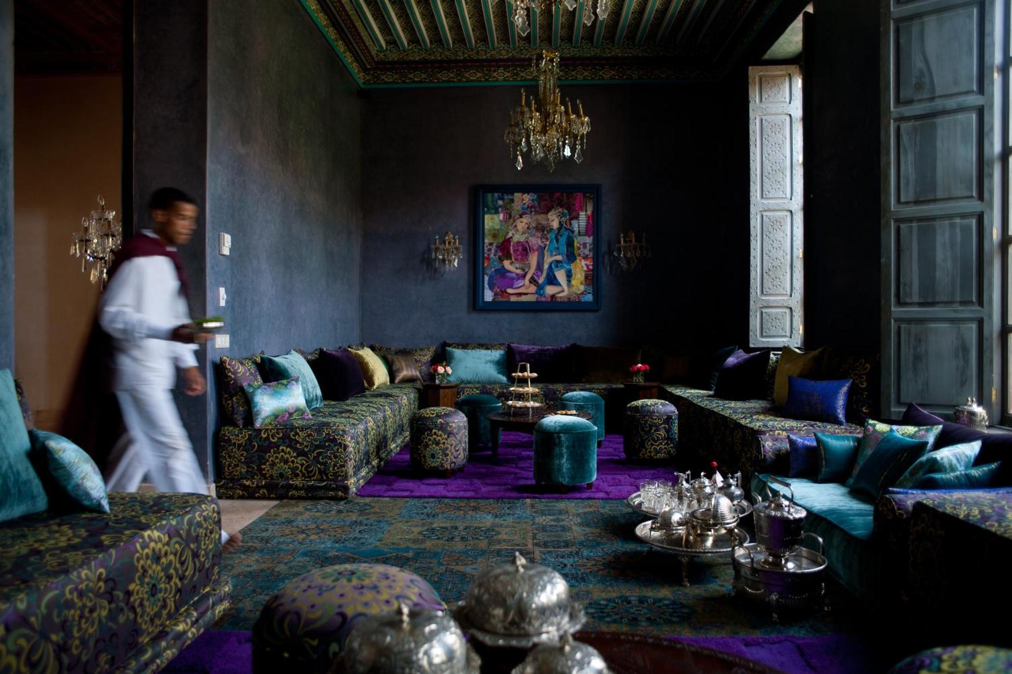 Tigmiza Boutique Hotel & Spa Ouled Jelal Eksteriør billede The living room at the Hotel Majorelle