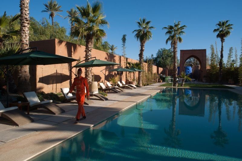 Tigmiza Boutique Hotel & Spa Ouled Jelal Eksteriør billede The swimming pool at the Ouarzazate hotel